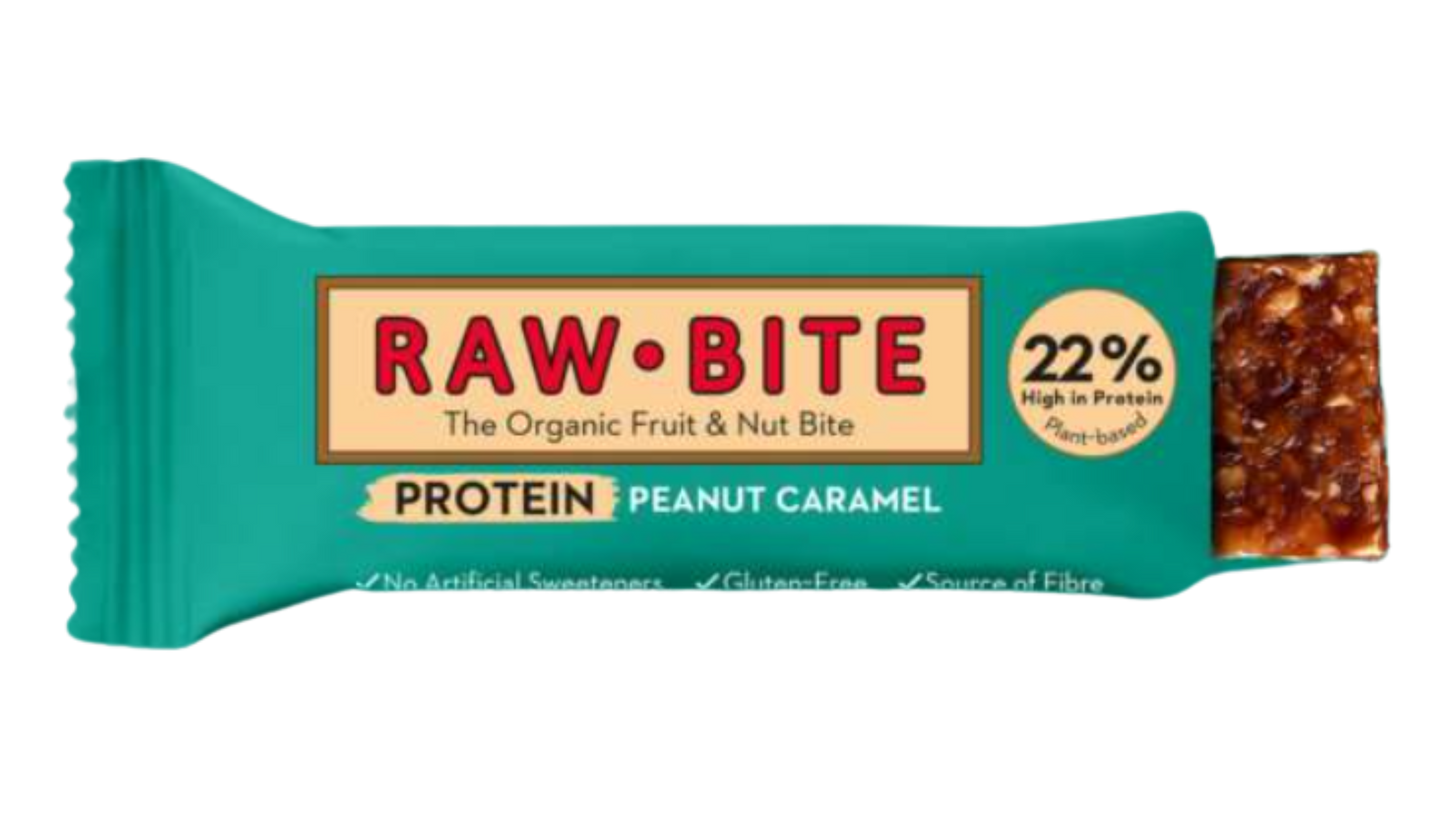 Barrita proteica RAWBITE cacahuete-caramelo