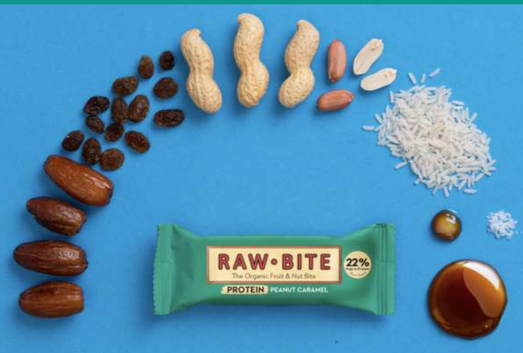 Barrita proteica RAWBITE cacahuete-caramelo