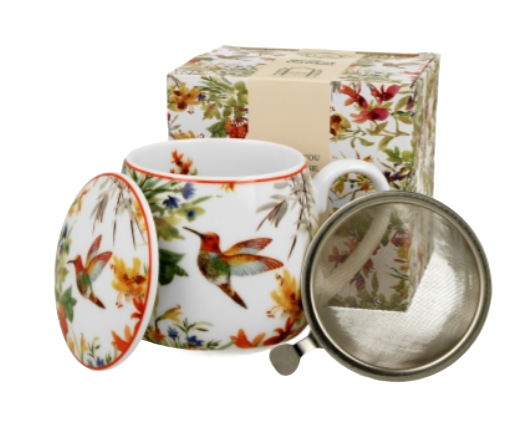 Taza con filtro y tapa