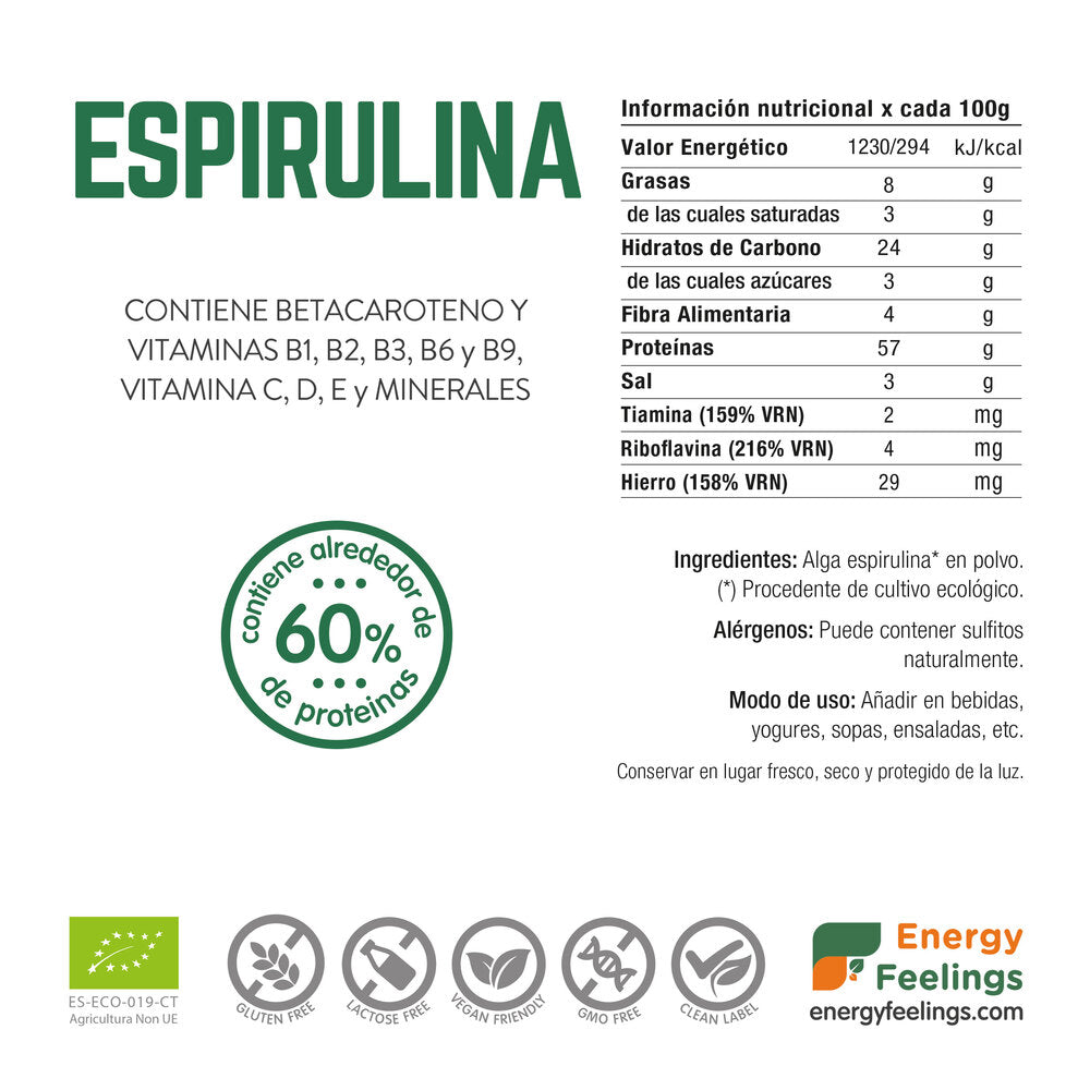 Espirulina ecológica 