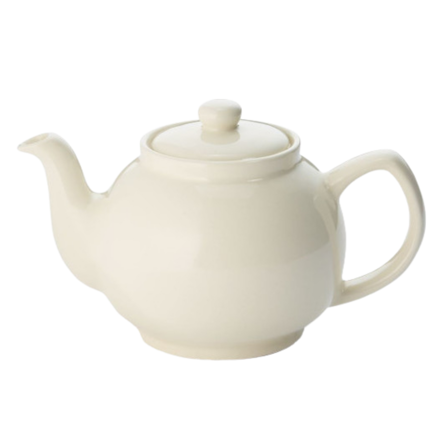 Tetera cerámica blanca