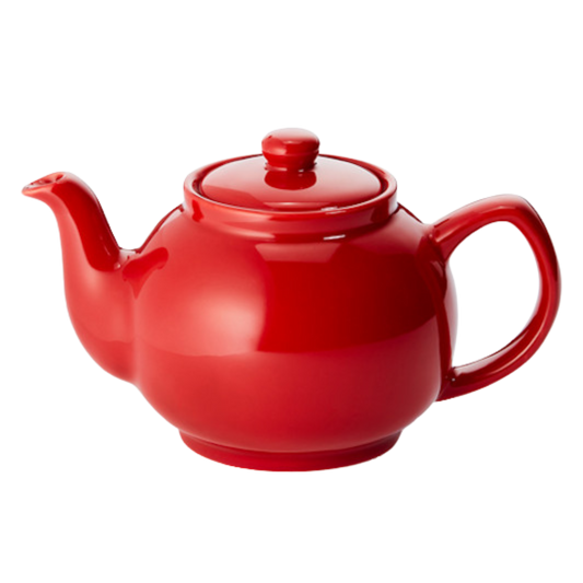 Tetera cerámica roja