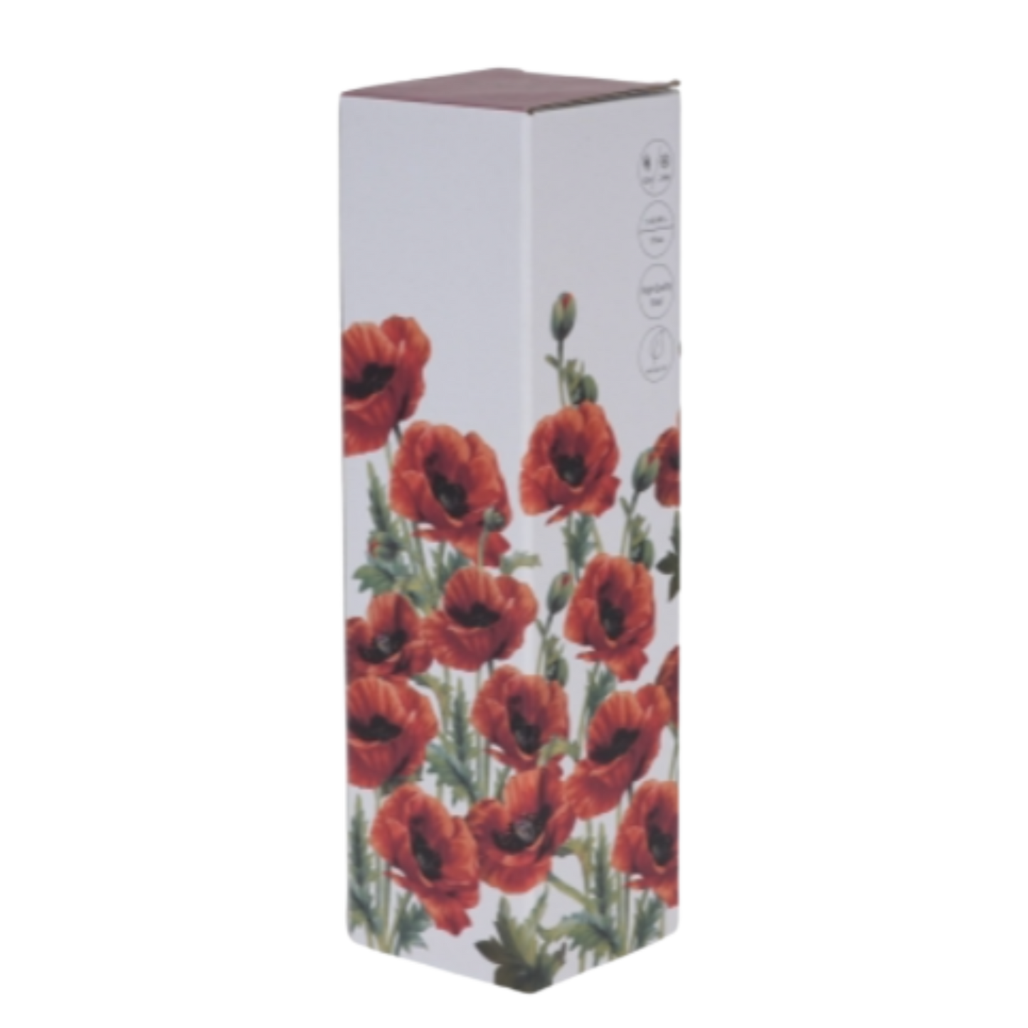 Botella amapolas