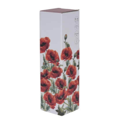 Botella amapolas