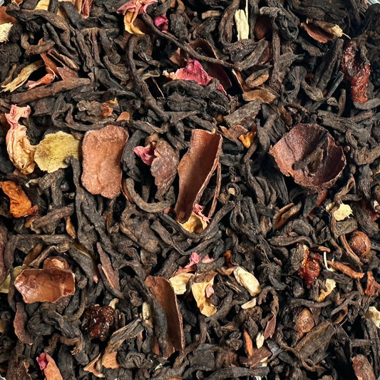 Té rojo pastel de calabaza